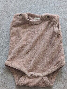 kate quinn Mauve Terry Baby Romper